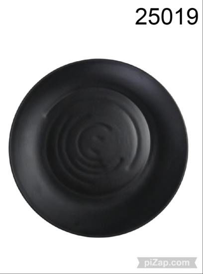 Imagen de PLATO REDONDO 28CM DIAM NEGRO  7.25